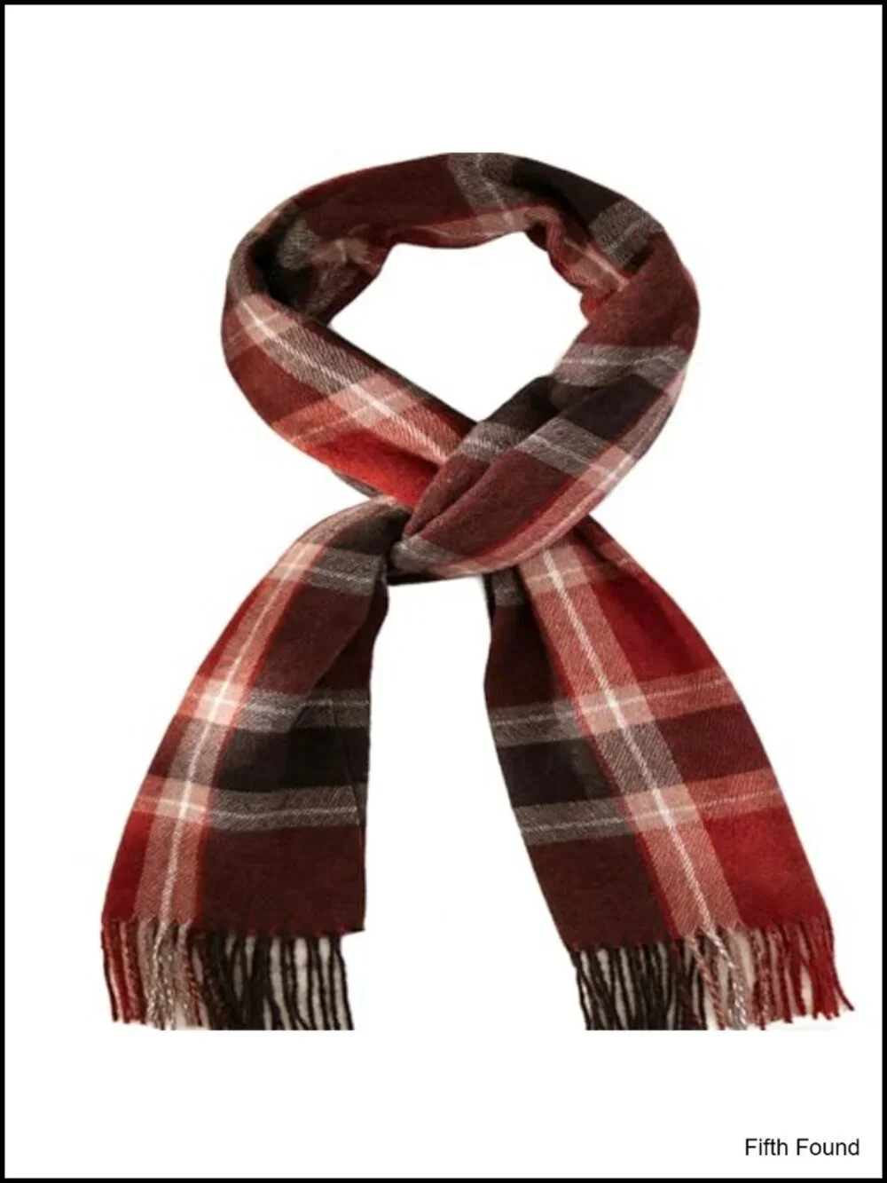 Tartan Plaid Scarf Soft Polyester Blend 78x14 Inch Tassel Unisex Winter Wrap